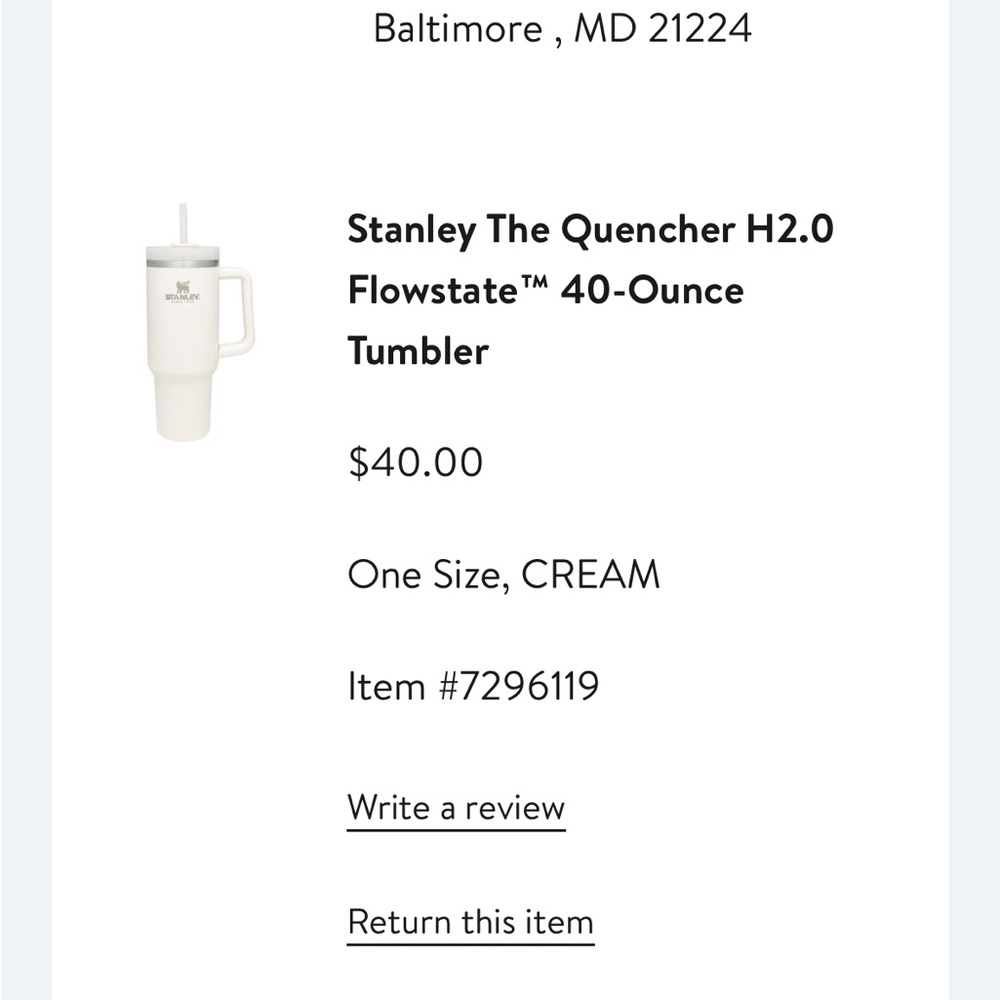 Stanley Quencher 40oz - Picture 5 of 8